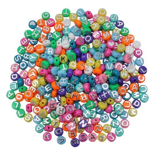Hygloss® Alphabet Beads, 3 Packs of 300